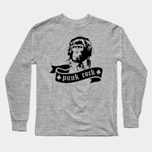 punk rock monkey Long Sleeve T-Shirt